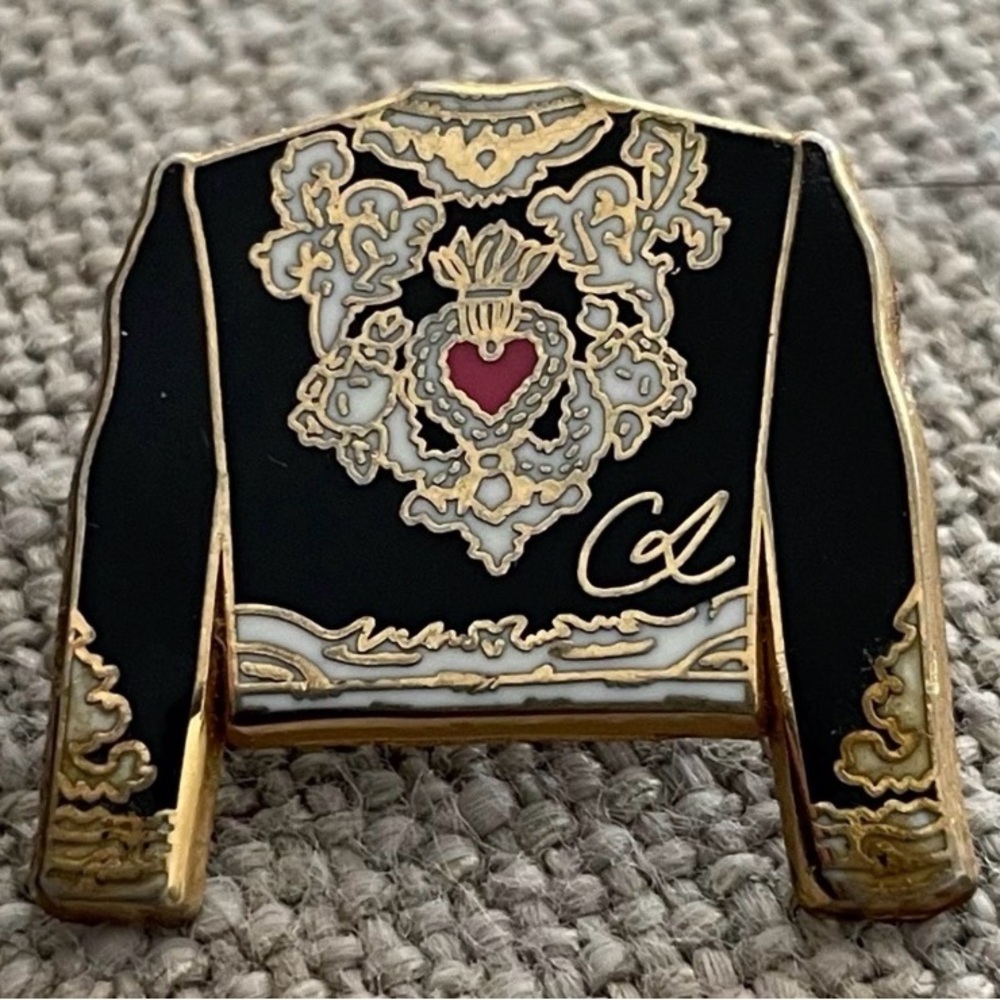 Christian LaCroix. 
Vintage 1990’s enameled pin by
